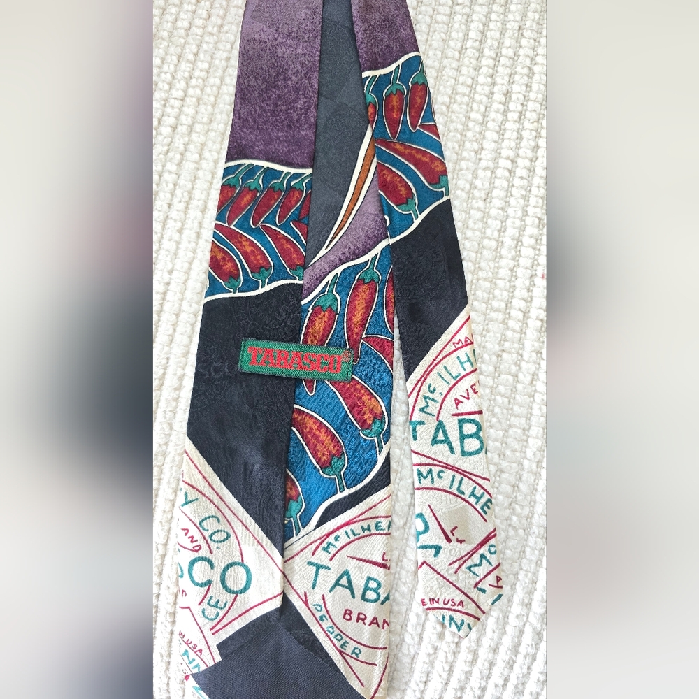 Men's Stylish Multicolor Tabasco Tie - Picture 3 of 3